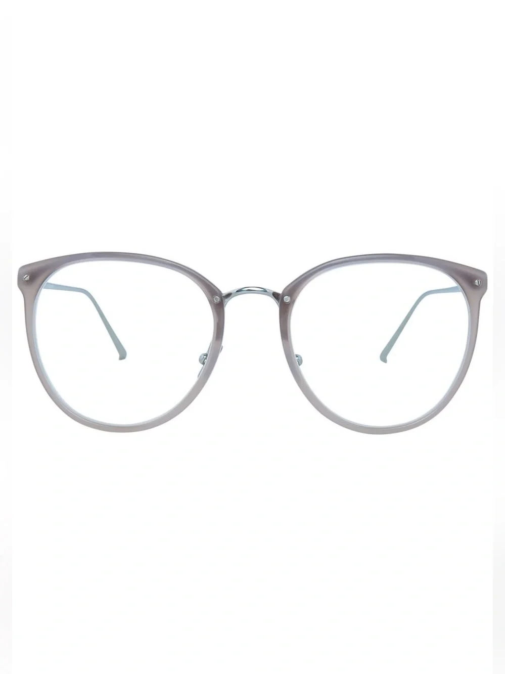 Linda Farrow Calthorpe Oval Glasses NWT LFL251 White Gold Full Boutique Box Set